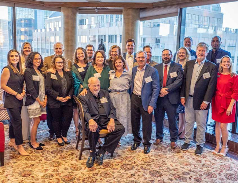Skip Courtney and Mike Kennedy hosted this alumni reception in Austin