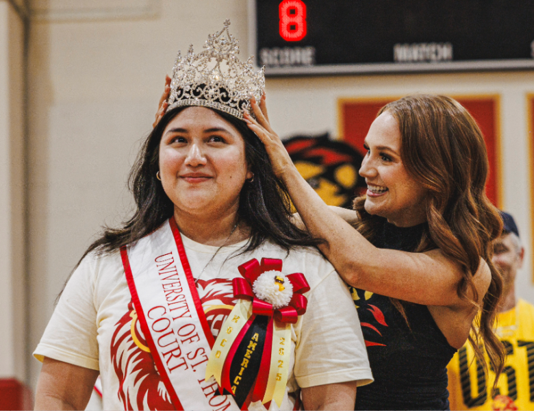 Ms. UST America Martinez is crowned by former Ms. UST Kamryn Spell.