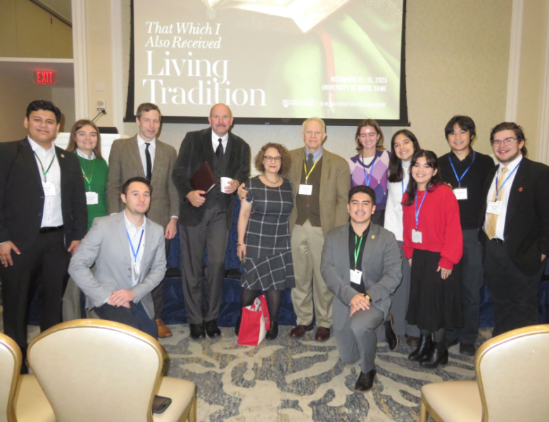 UST faculty and students at the conference. 