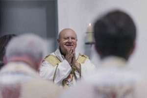 Archbishop Sorrentino in the Chapel of St. Basil at UST-2026-3947